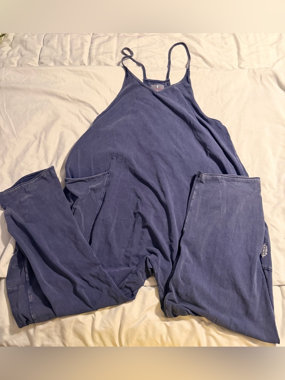 Free People Hot Shot Onesie in Blue Indigo size Small